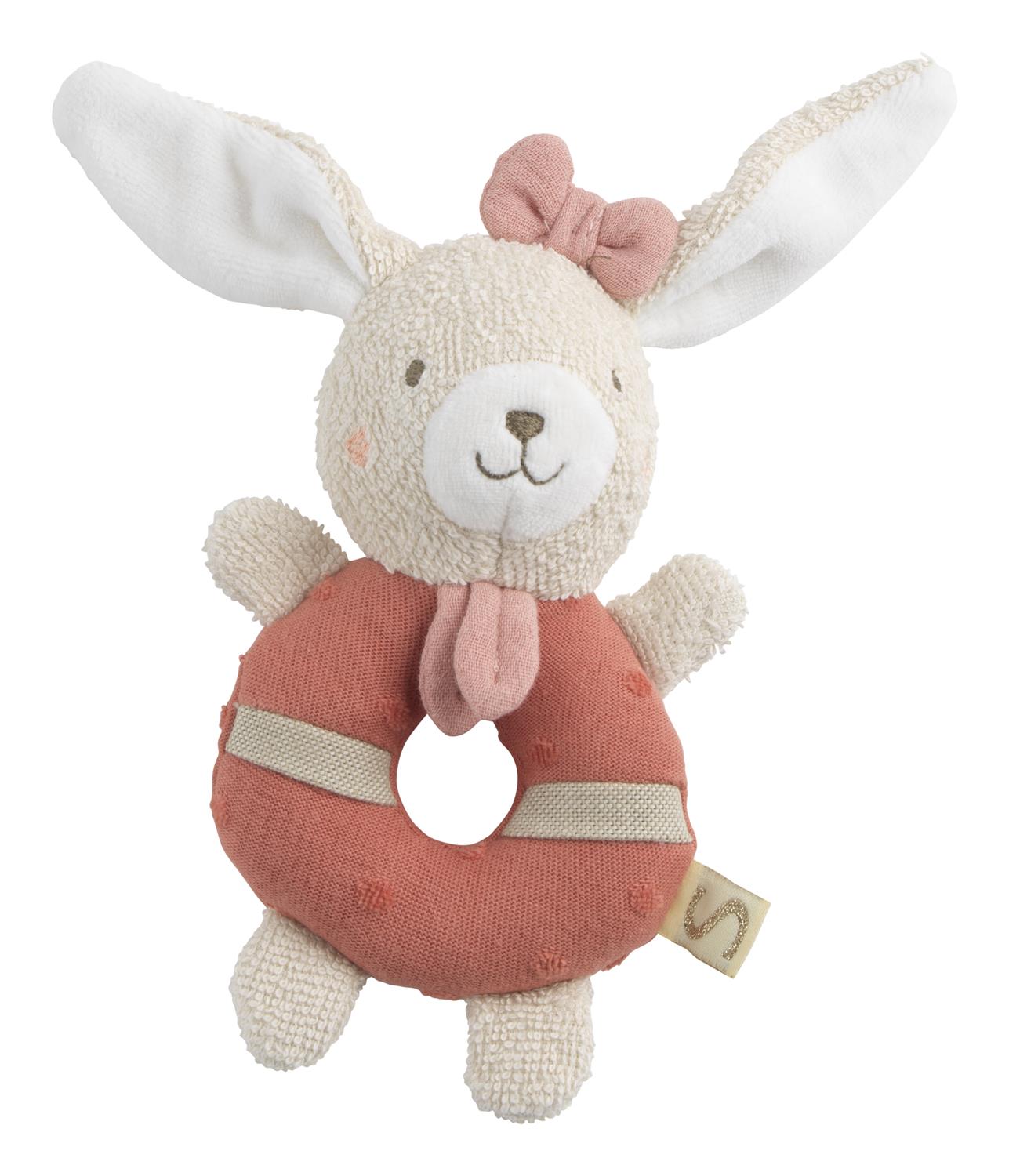 Hochet Petit Coeur BEIGE Sauthon