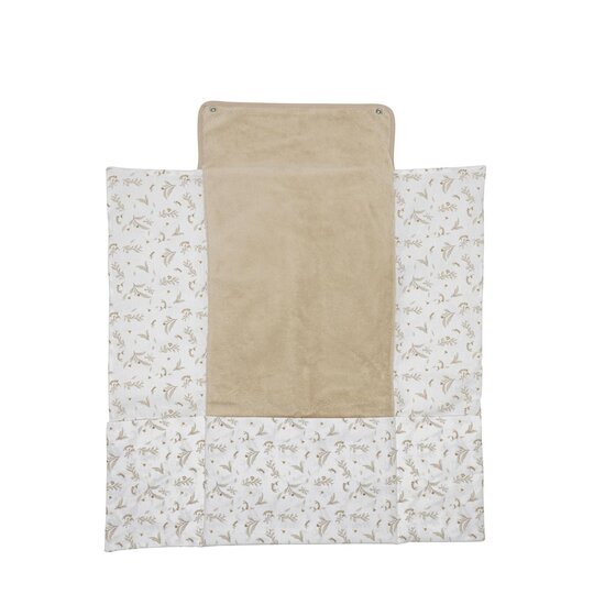 BB&Co Tapis à langer feuilles Biscuit  BB&Co Tapis à langer feuilles Biscuit