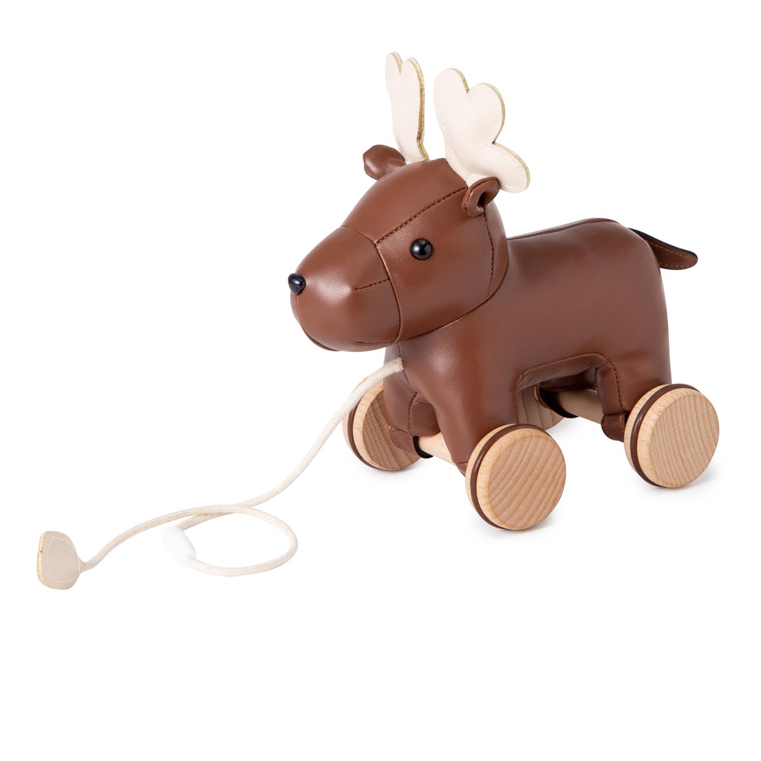 LITTLE BIG FRIENDS - Jouet à tirer MARRON Little big friends