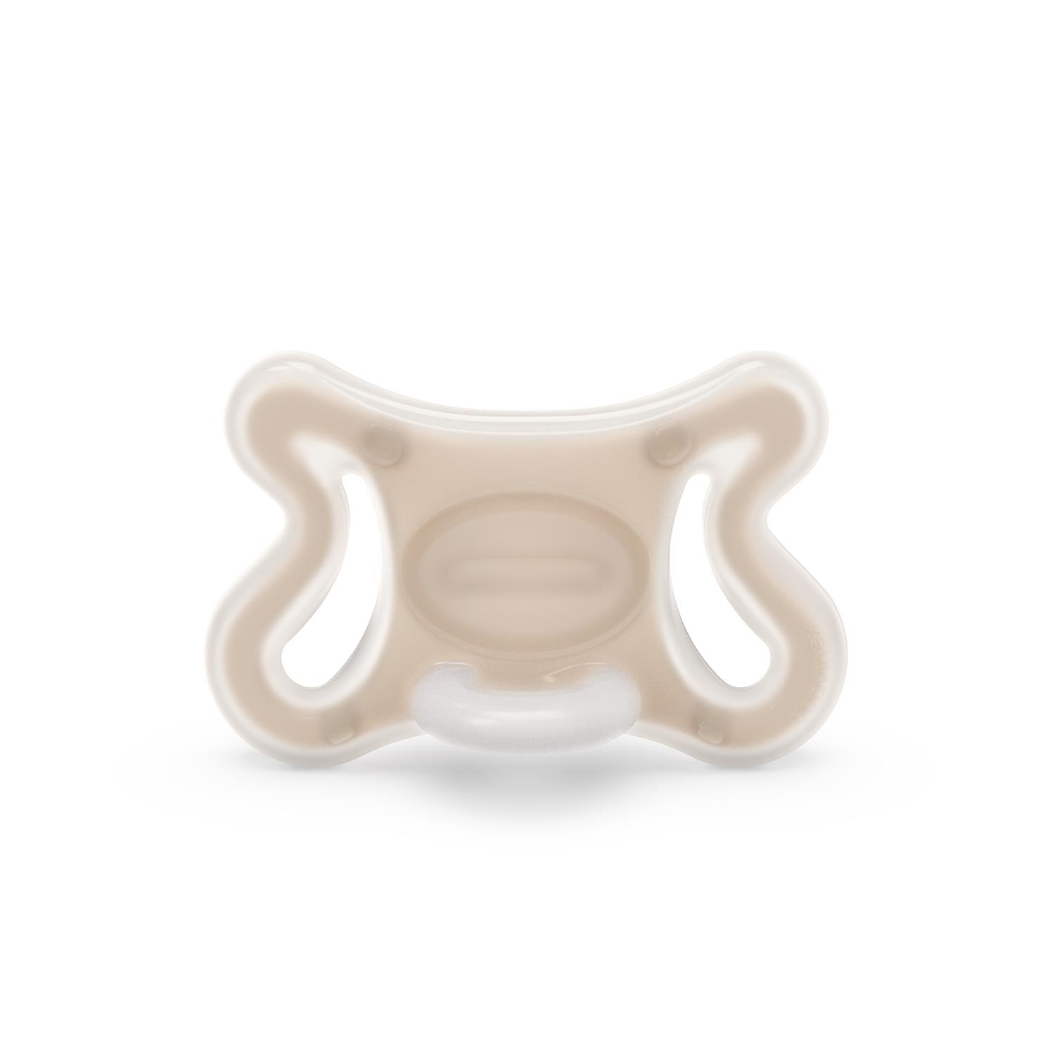 Suavinex - Sucette Zero.Zero Symetrique Silicone BEIGE Suavinex