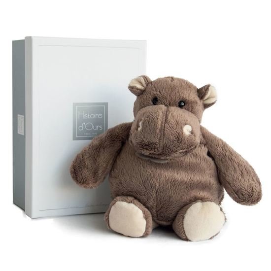 Histoire d'Ours Hippopotame  Marron 23 cm