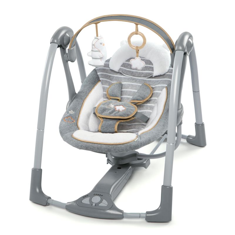 Swing 'n Go Portable Swing - Bella Teddy GRIS Ingenuity