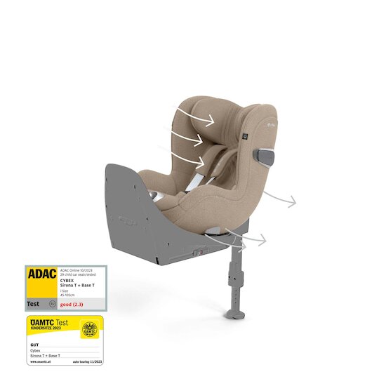 Cybex Siège Auto Sirona T i-Size Tissu Plus Cozy Beige  Cybex Siège Auto Sirona T i-Size Tissu Plus Cozy Beige