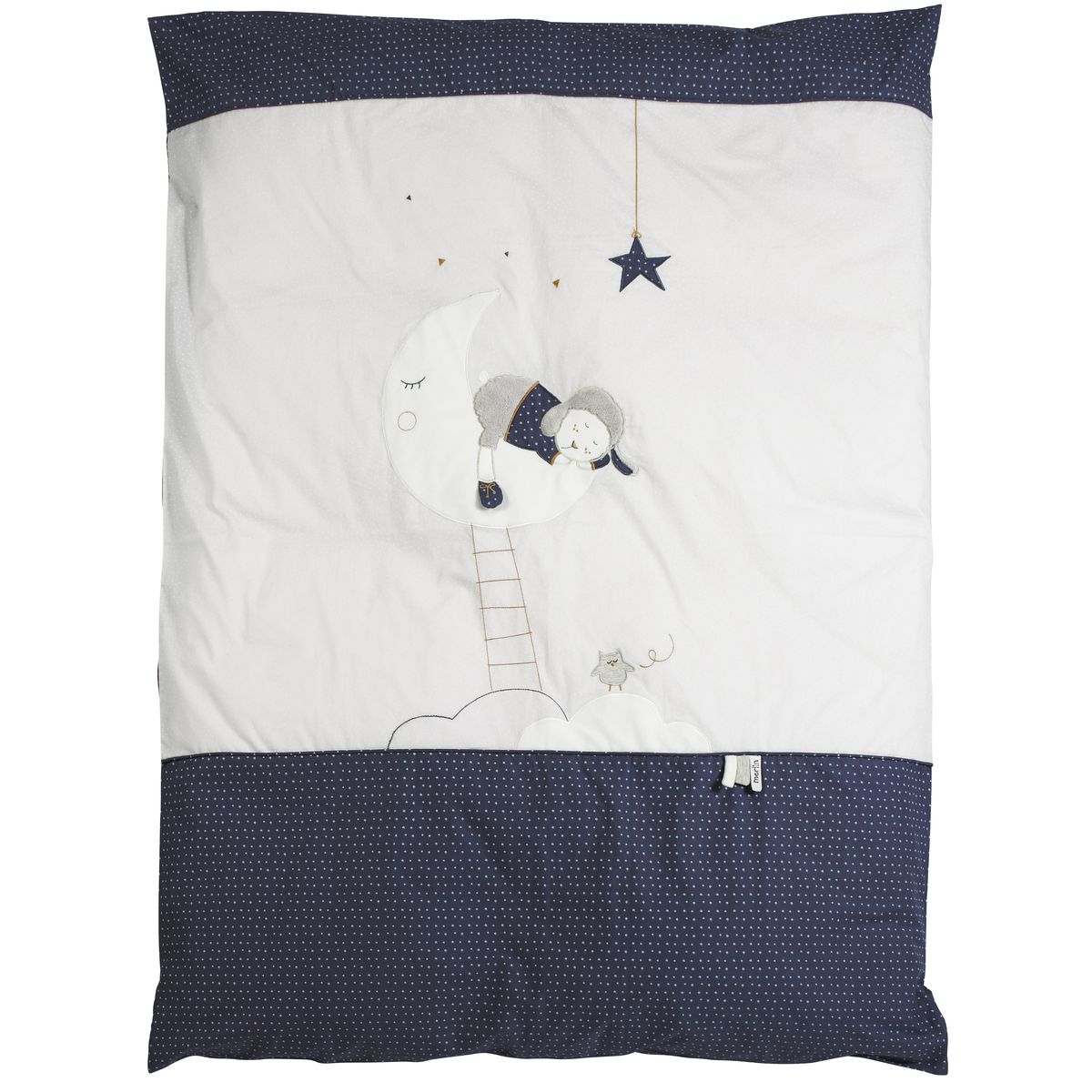 Housse de couette + taie BLEU Sauthon Baby Déco