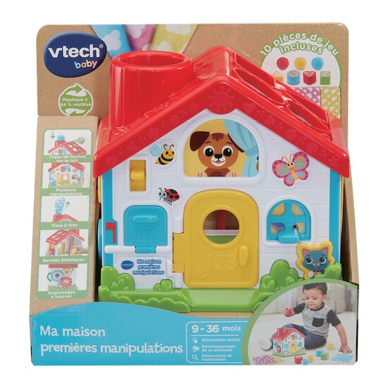 Vtech Baby Jouet Ma maison premières manipulations Multicolore  Vtech Baby Jouet Ma maison premières manipulations Multicolore