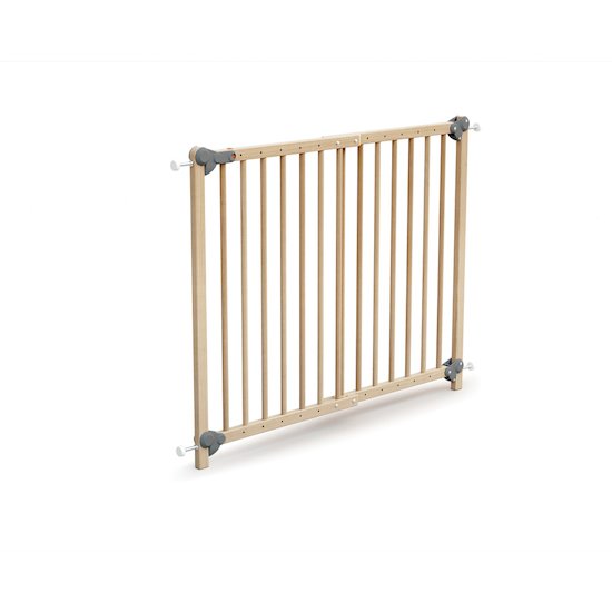 Barrière de sécurité bébé Nidalys Barriere CLEO Metal Portillon Sans percage  73-81cm Blanche
