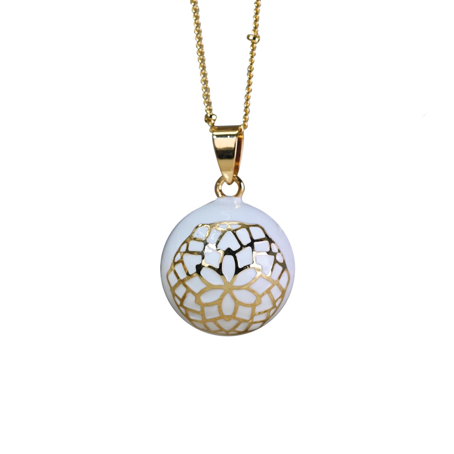 Irréversible Bijoux - Bola de grossesse à motifs BLANC Irréversible Bijoux
