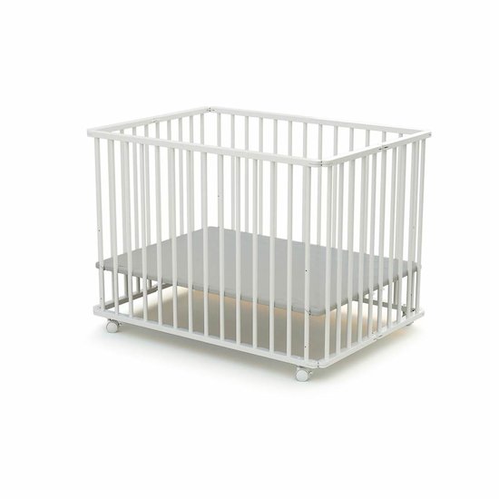 Formula Baby Parc pliant en bois Blanc 100x70 cm