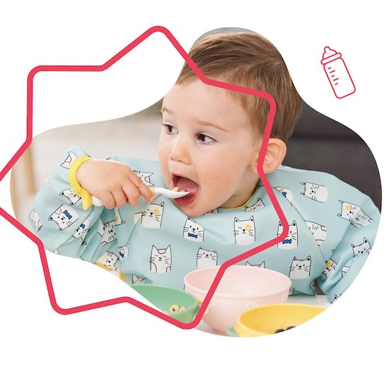 Badabulle Couverts d'apprentissage flexibles Multicolore  Badabulle Couverts d'apprentissage flexibles Multicolore