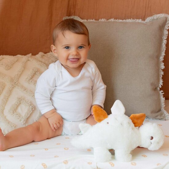 Trois Kilos Sept Peluche musicale Stégosaure Écru 3 mois Trois Kilos Sept Peluche musicale Stégosaure Écru 3 mois