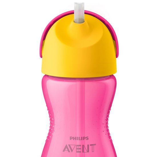 Philips Avent Tasse à paille crête dragon Rose/Jaune 300 ml