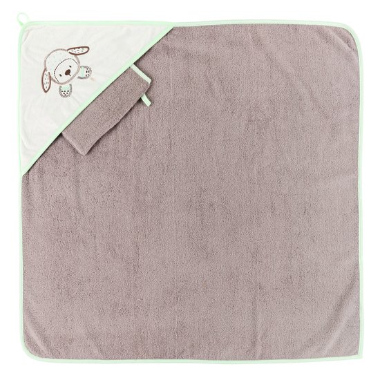 Nattou Cape de Bain avec Gant Fanny et Oscar 