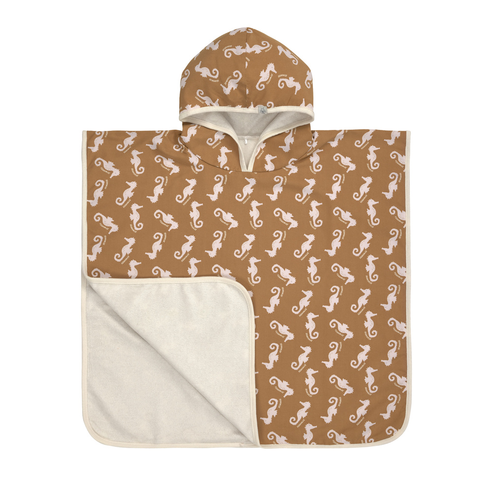 Poncho de plage Animaux de la mer MARRON Lässig