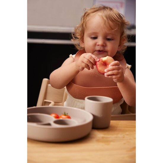Filibabba Bavoir silicone imprimé Ecureuil Multicolore  Filibabba Bavoir silicone imprimé Ecureuil Multicolore