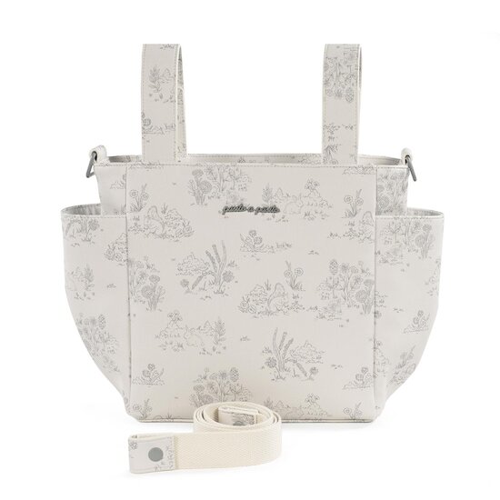 Pasito a Pasito Sac à langer bandoulière Toile de Jouy Cream  Pasito a Pasito Sac à langer bandoulière Toile de Jouy Cream