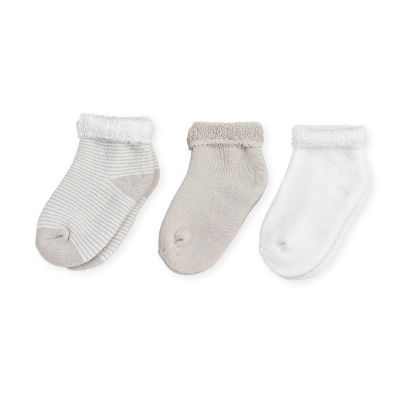 3 paires de chaussettes BEIGE Trois Kilos Sept