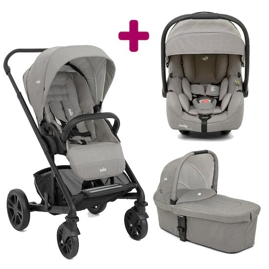 Joie - Poussette combinée 3-en-1 Versatrax avec coque-auto i-Snug