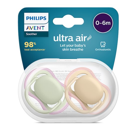 Philips Avent Sucette ultra air Violet 0-6 mois