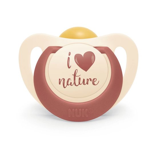 Nuk 2 sucettes Nuk for nature terracotta 0-6 mois Nuk 2 sucettes Nuk for nature terracotta 0-6 mois