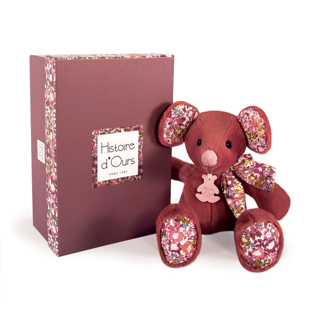 HISTOIRE D'OURS - Copain câlin Souris ROSE Histoire d'Ours