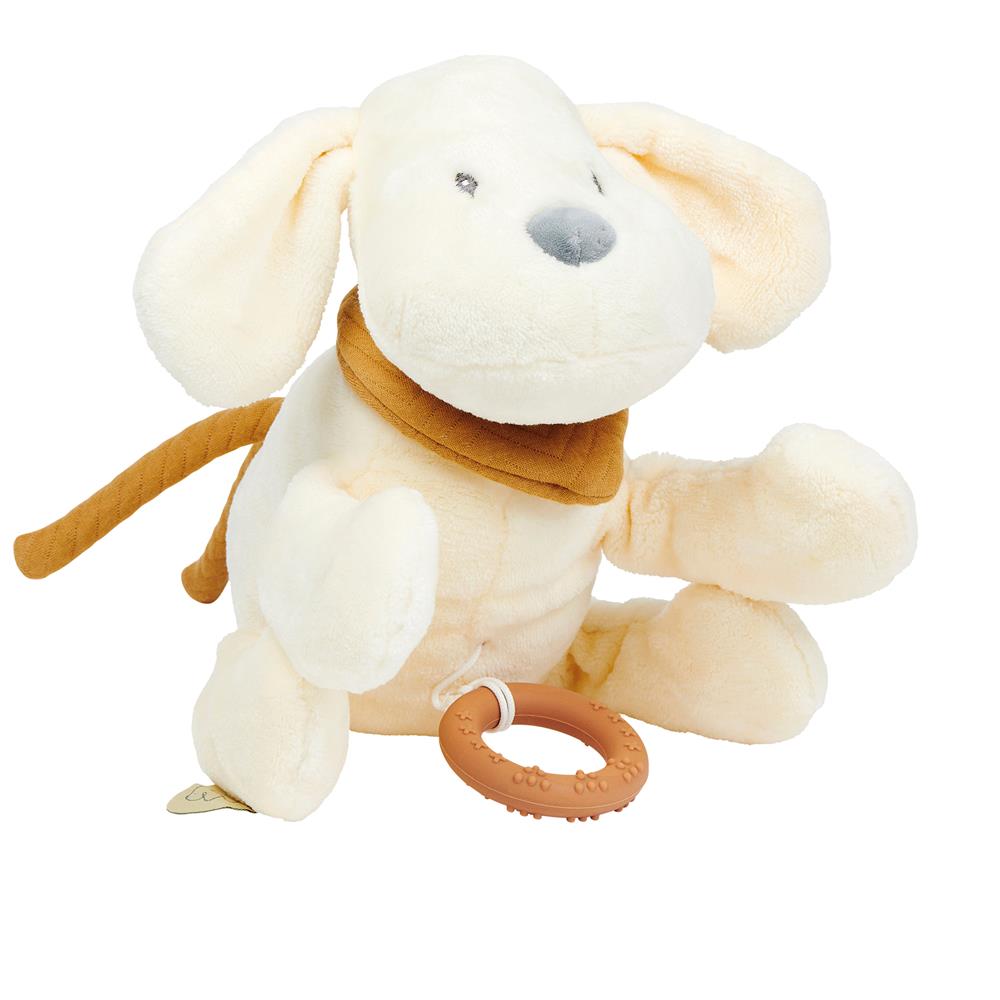 Nattou - Charlie peluche musicale chien BLANC Nattou