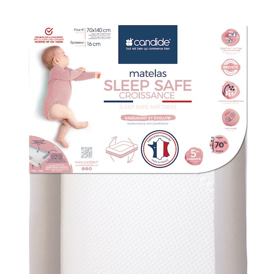 Candide Matelas Sleep Safe  70x140 cm