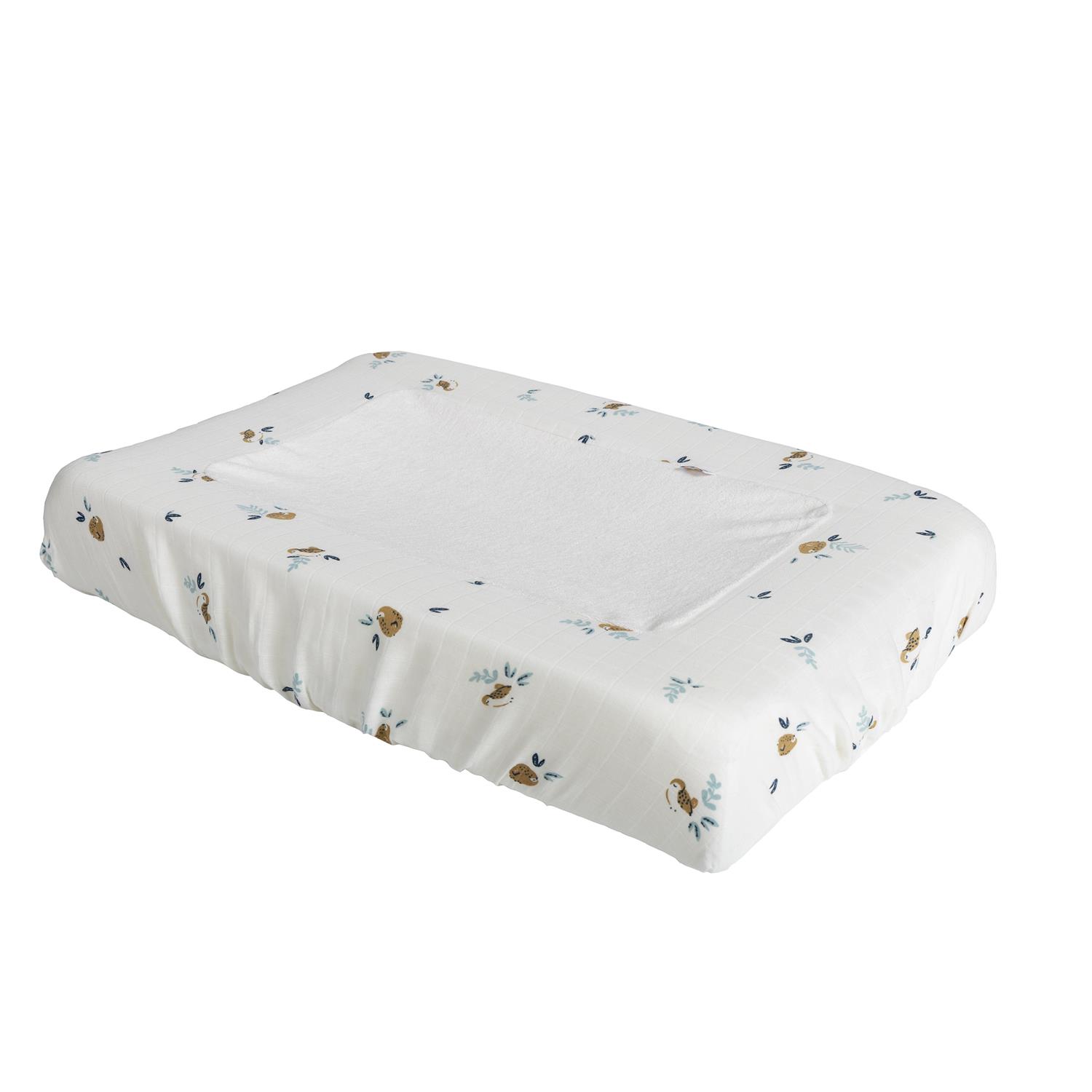 Galipette - Housse matelas à langer Eté indien BLANC Galipette