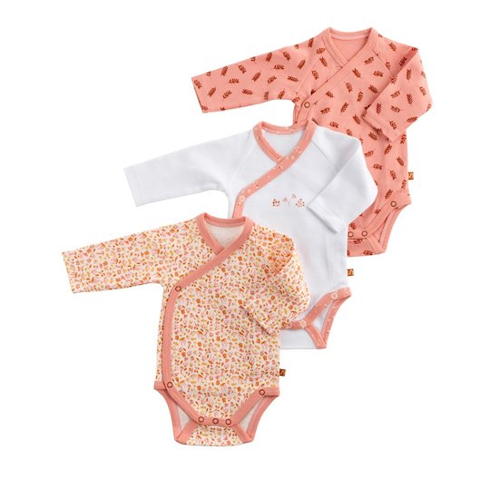 Sauthon Lot de 3 bodies Esmee Fille Naissance