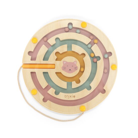 Trixie Labyrinthe magnétique rond en bois Mrs. Cat 