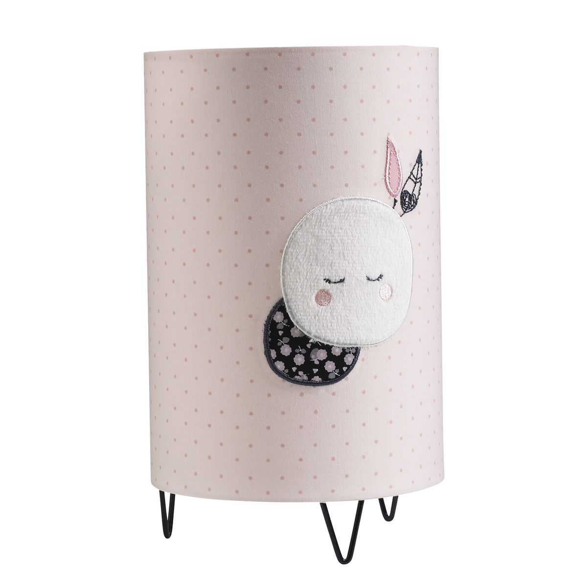 Lampe de chevet Miss Fleur de Lune ROSE Sauthon