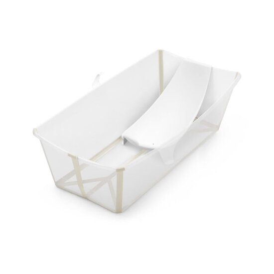 Stokke Pack Flexi Bath X-Large baignoire avec support Transparent Sandy Beige  Stokke Pack Flexi Bath X-Large baignoire avec support Transparent Sandy Beige