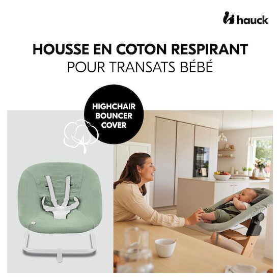 Hauck Housse de transat pour chaise haute Sage  Hauck Housse de transat pour chaise haute Sage