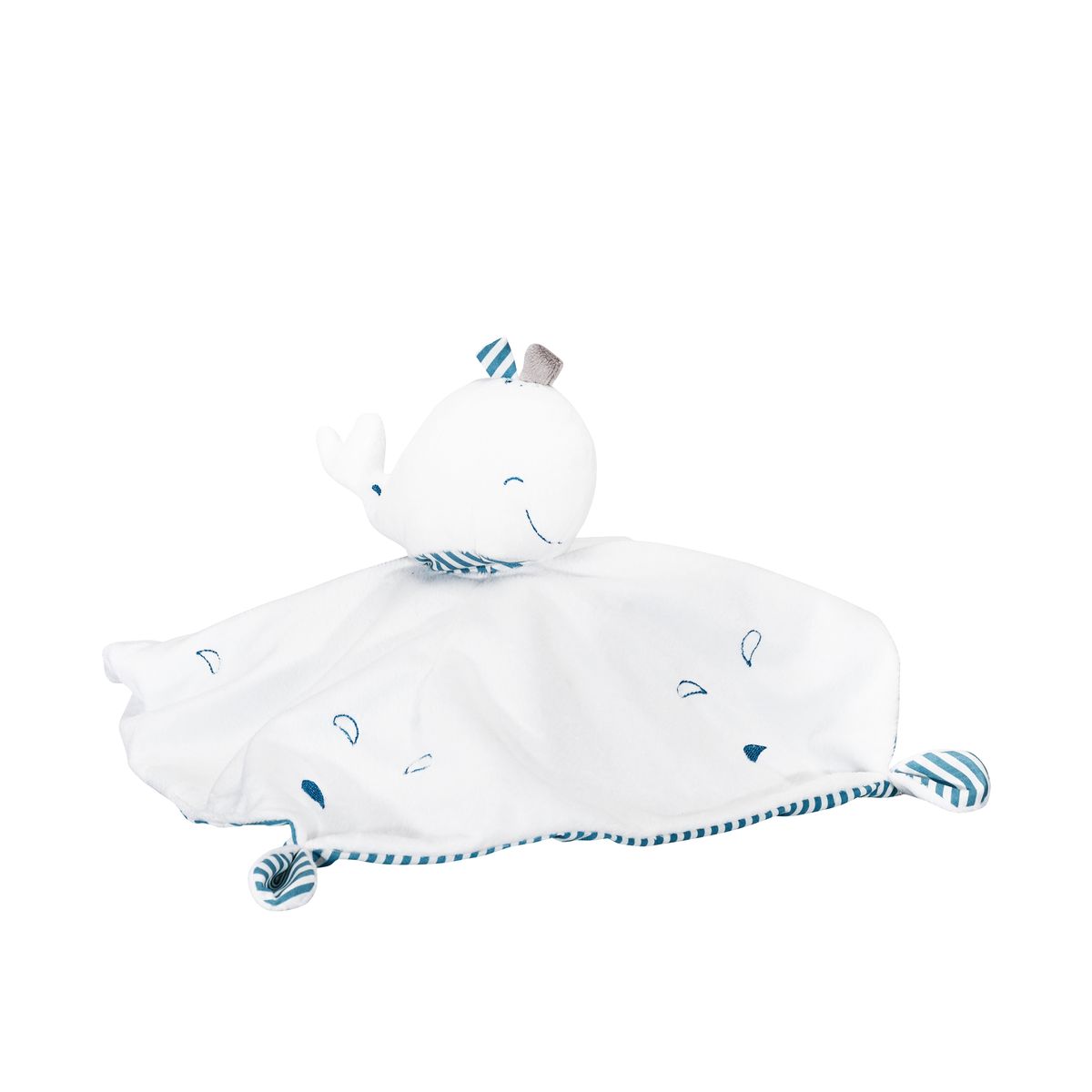 Doudou Mouchoir Blue Baleine Sauthon De Sauthon