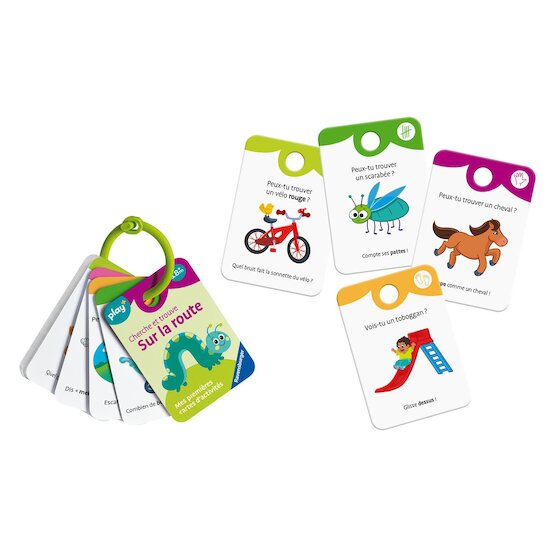 Play+ Mes premières cartes d'activités Cherche et trouve Multicolore  Play+ Mes premières cartes d'activités Cherche et trouve Multicolore