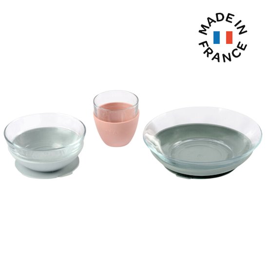 Béaba Coffret repas verre Duralex Eucalyptus  Béaba Coffret repas verre Duralex Eucalyptus