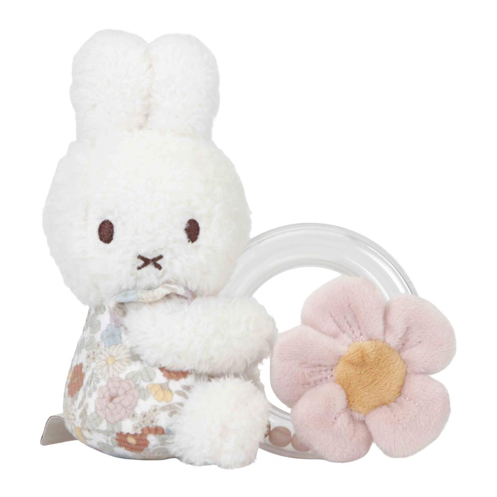 LITTLE DUTCH - Hochet Miffy avec anneau Vintage ROSE Little Dutch