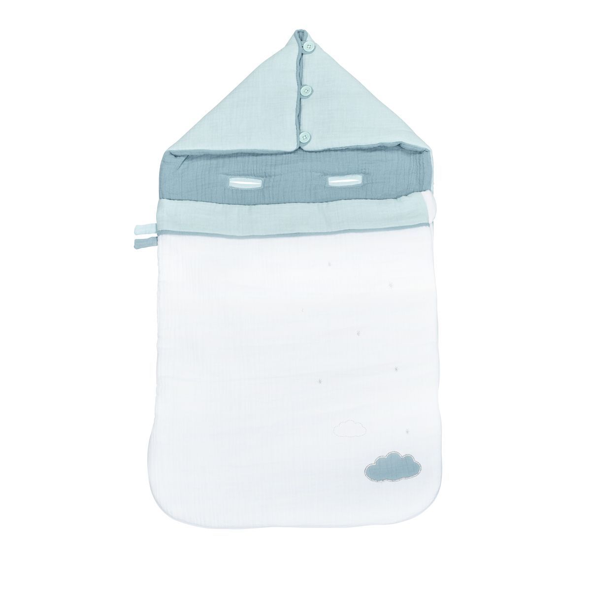 Sauthon - Nid d'ange Lily mint BLANC Sauthon