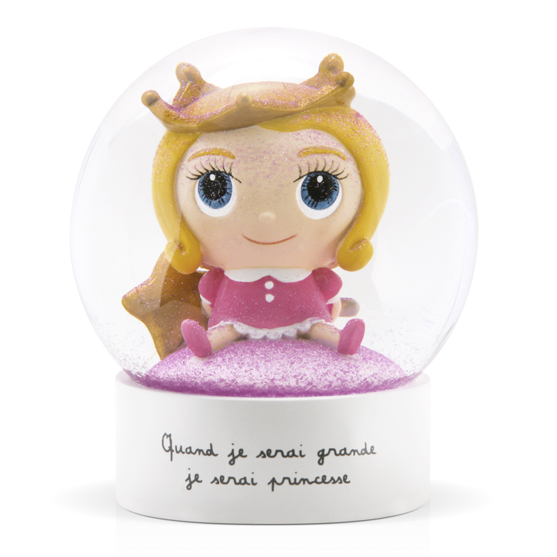 Boule à neige Princesse BLANC Label'tour