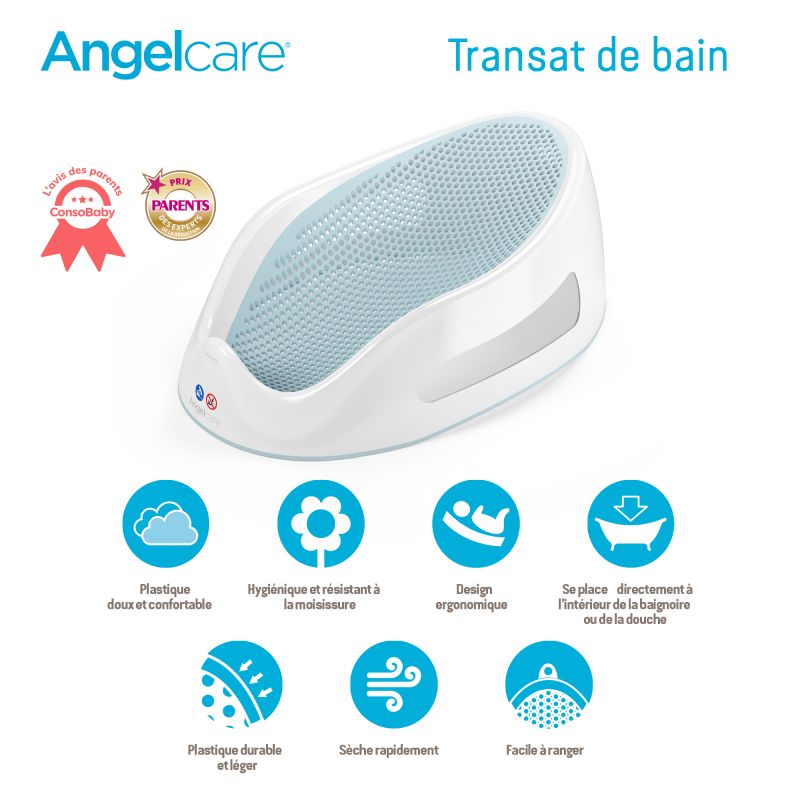 Transat de bain Fit ANGELCARE gris - Angelcare