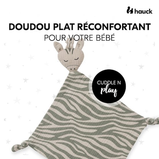 Hauck Doudou Bebe Cuddle N Play Zebra Sage 