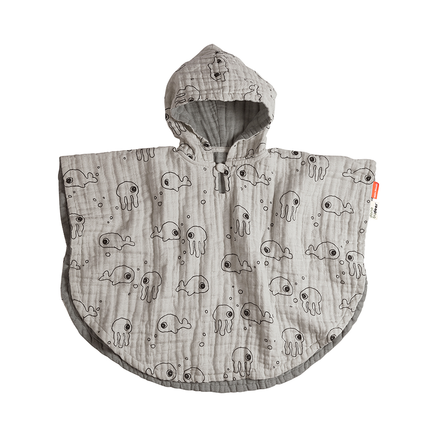 Poncho de bain Sea friends GRIS Done by Deer