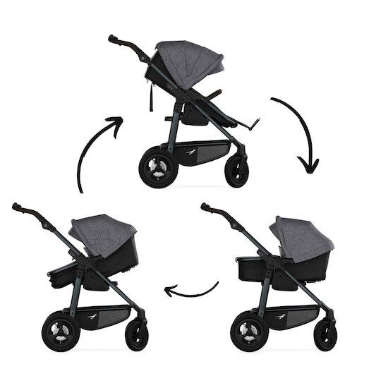 TFK Assise combi convertible siège/nacelle Premium gris  TFK Assise combi convertible siège/nacelle Premium gris