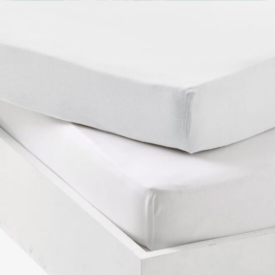 Mon P'tit Dodo Lot 1 Alèse Pu + 1 Drap Housse Blanc/Blanc  Mon P'tit Dodo Lot 1 Alèse Pu + 1 Drap Housse Blanc/Blanc