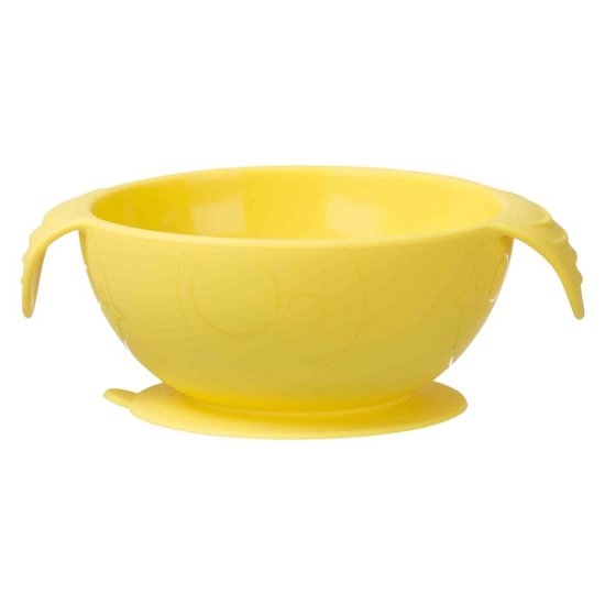 Bbox Set premier repas bol ventouse et cuillère en silicone Lemon Sherbet  Bbox Set premier repas bol ventouse et cuillère en silicone Lemon Sherbet