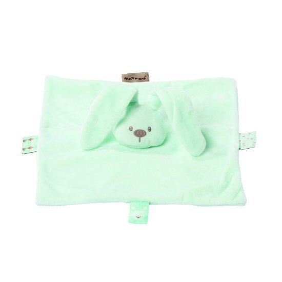 Nattou Lapidou Doudou plat Lapin Vert de gris 