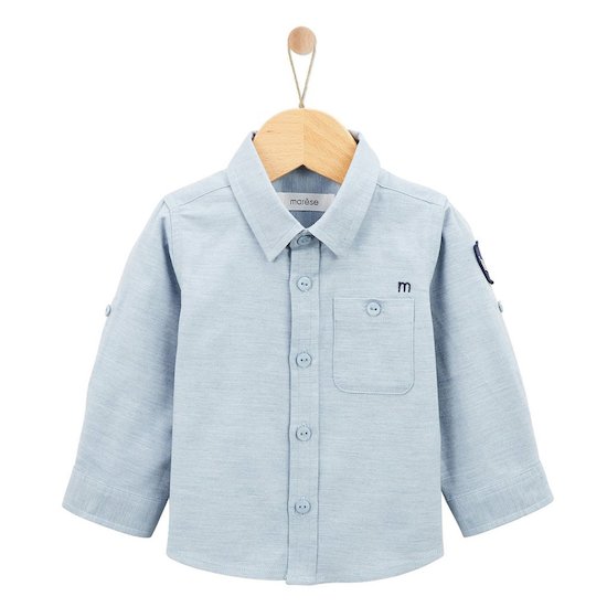 Marèse Chemise Ml Bleu Tennis Denim 6 mois