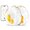 Blanc, jaune et Transparent