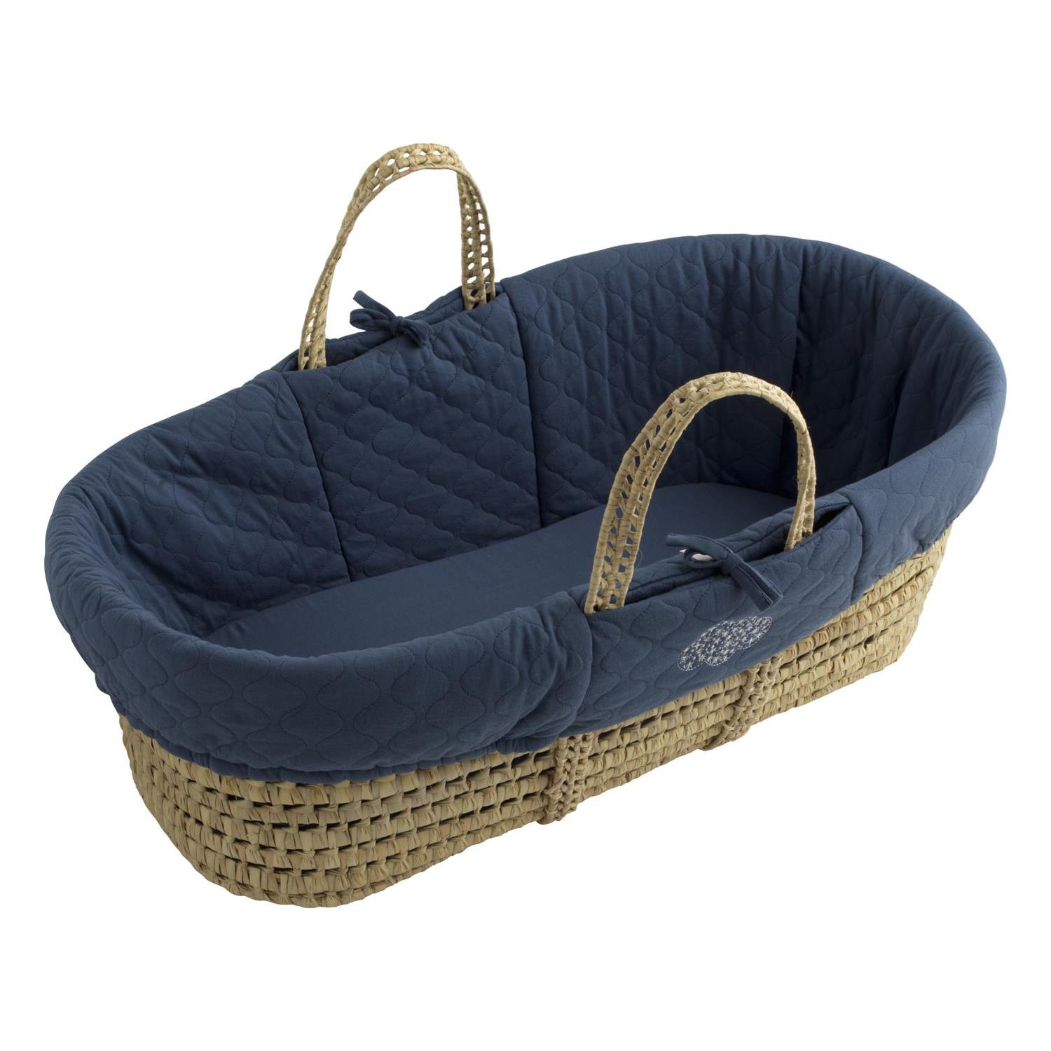 Couffin et Son Habillage Petit Nuage BLEU Sauthon