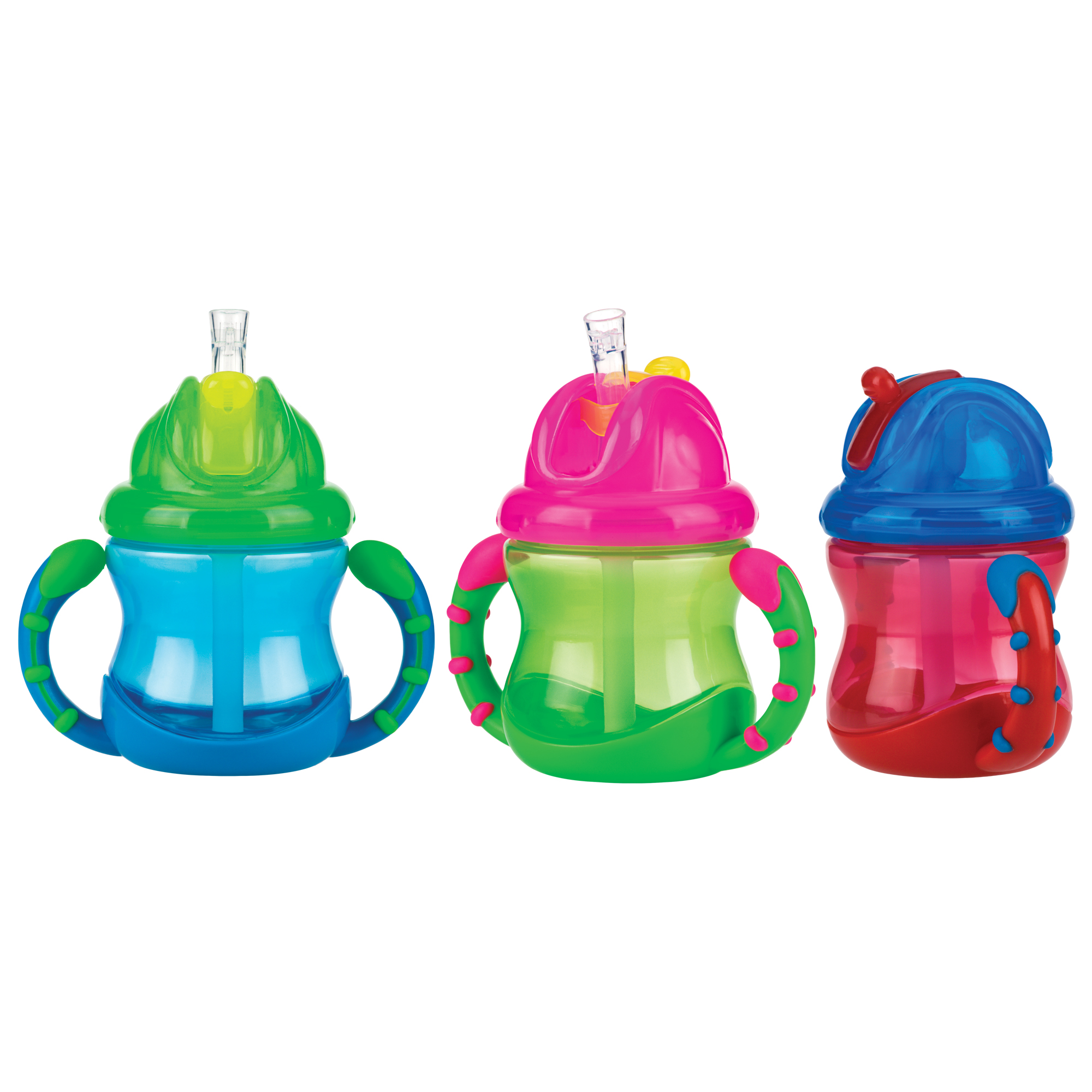 Gobelet anti-goutte Flip-It Clik it avec anses MULTICOLORE Nuby