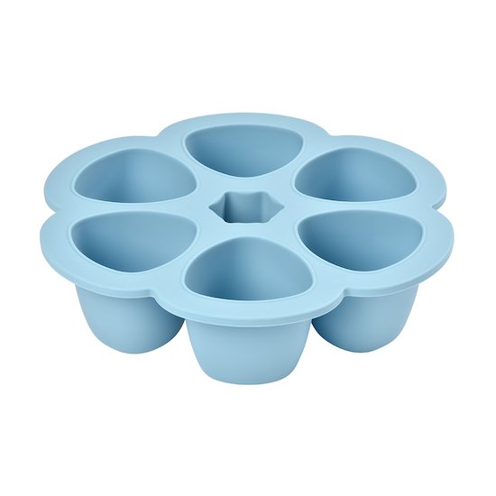 Béaba Moule multiportions conservation silicone Windy Blue 6x150 ml